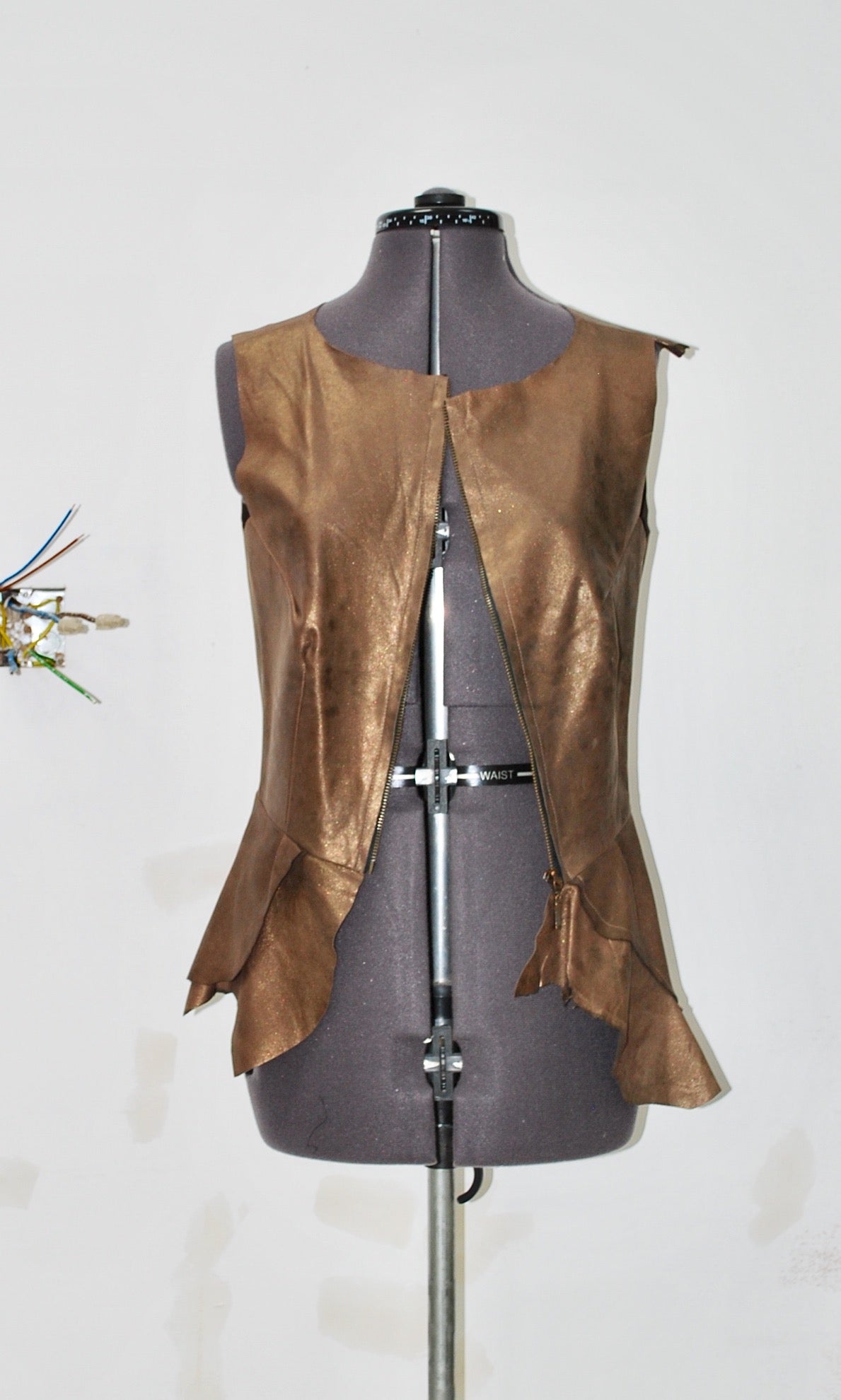 Leather waistcoat