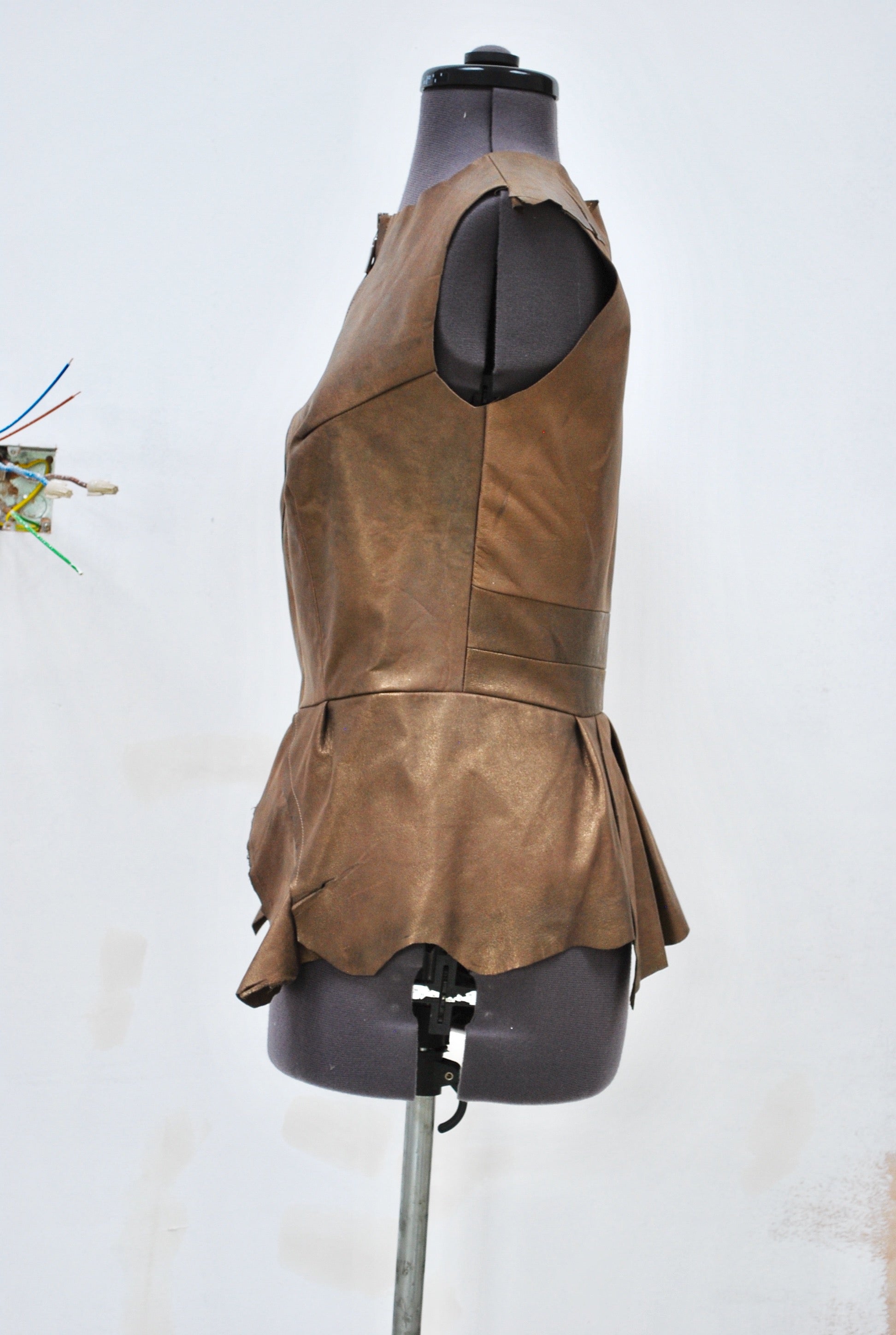 Leather waistcoat