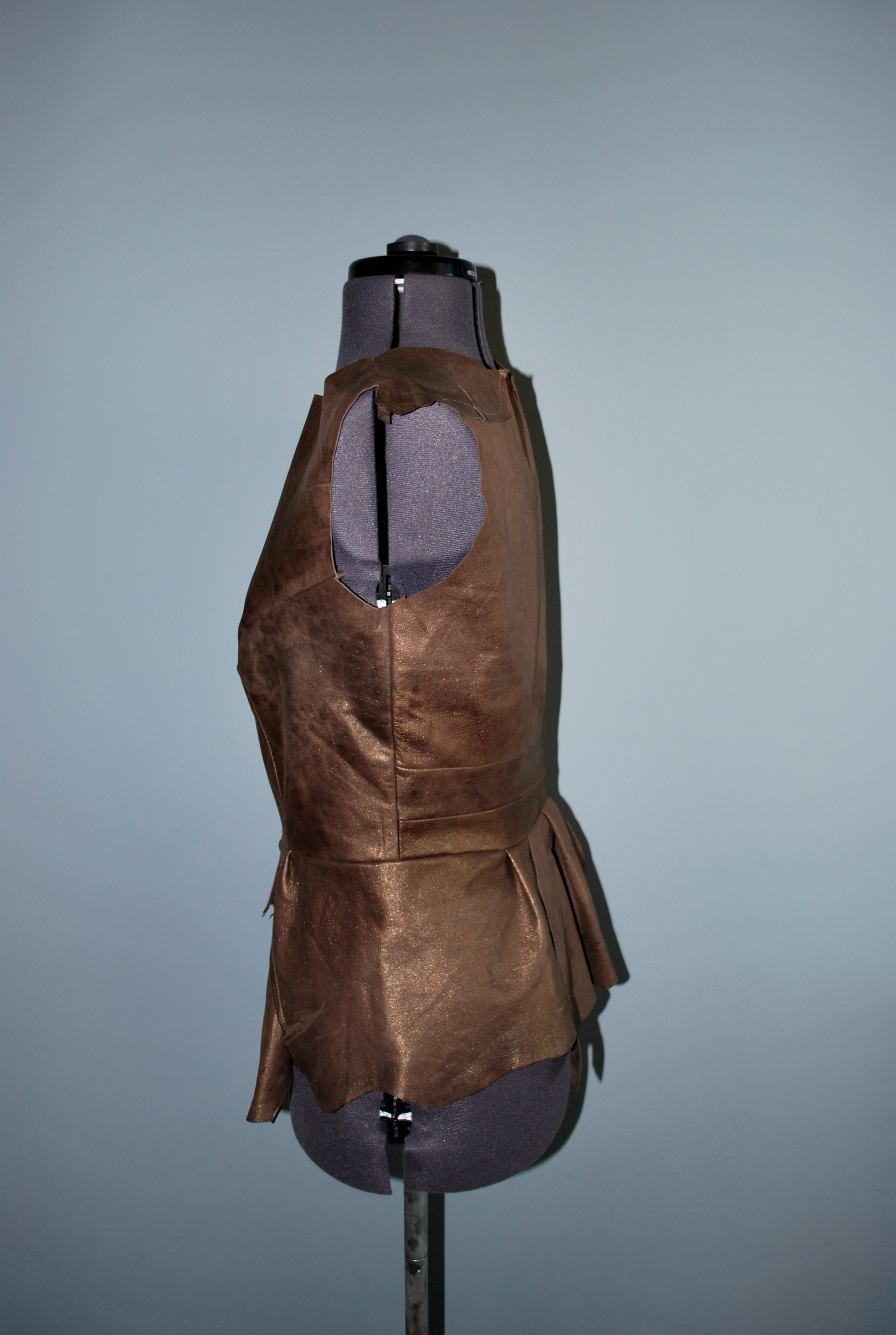 Leather waistcoat