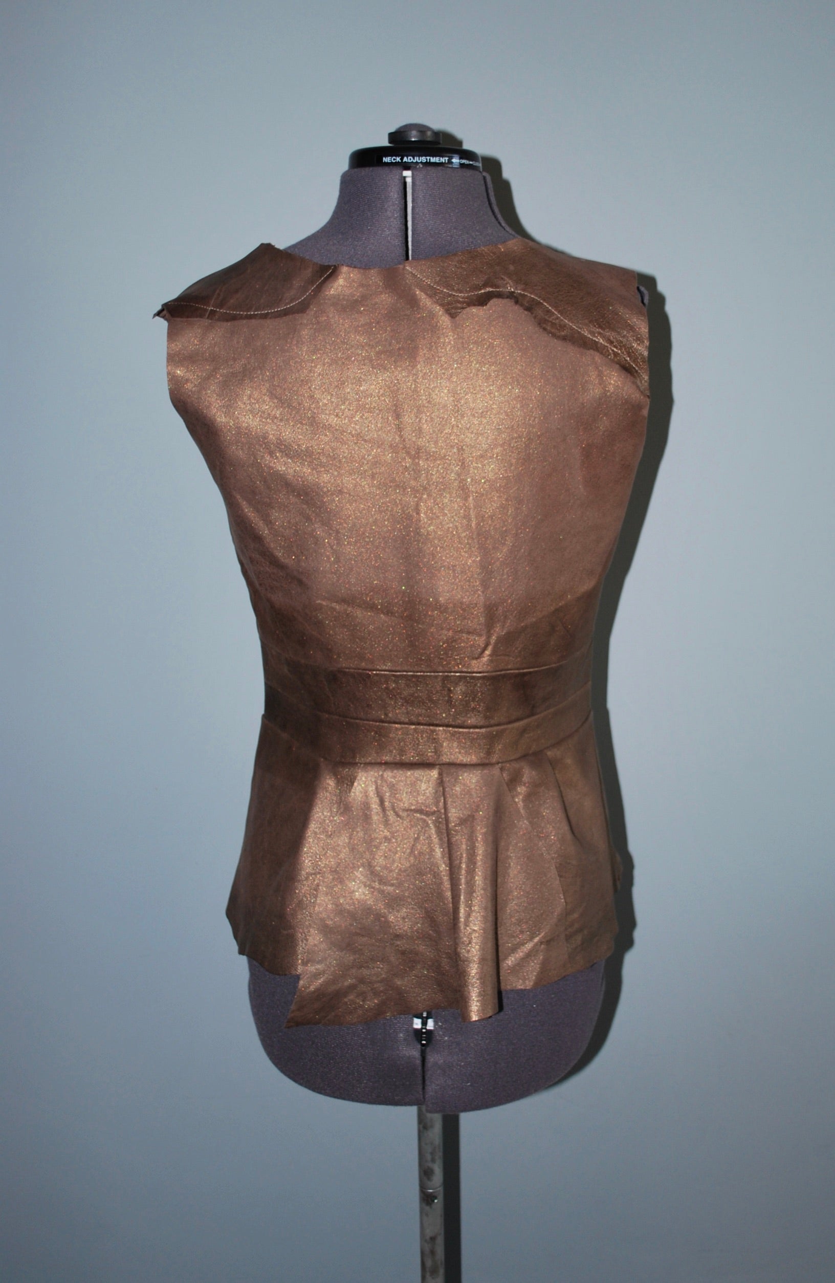 Leather waistcoat