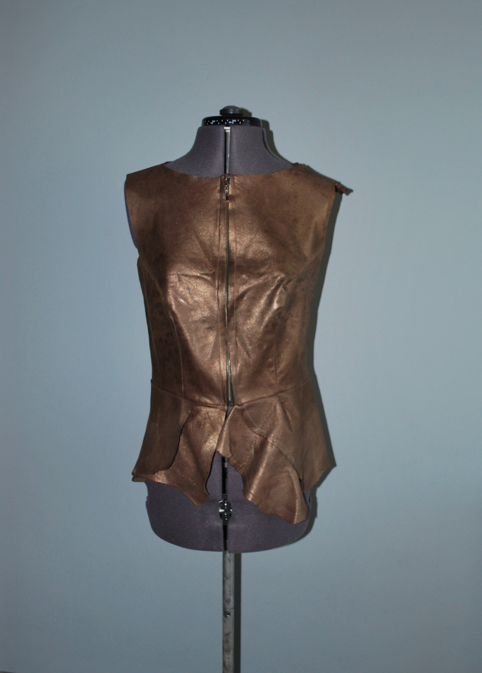 Leather waistcoat