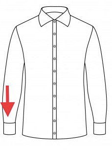 Shirt sleeve shortening