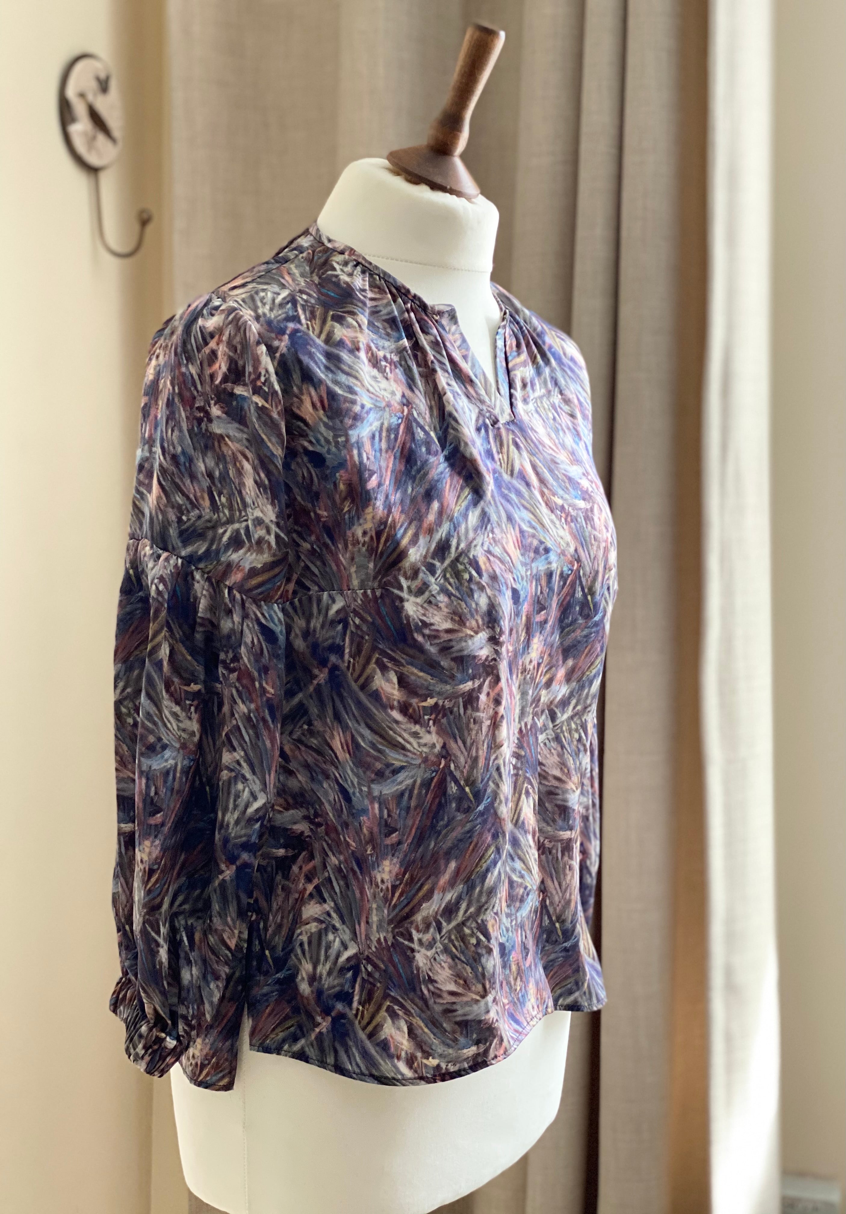 Aida blouse in Liberty print silk